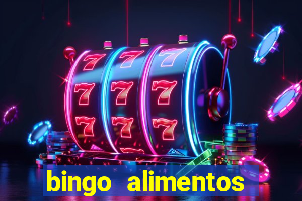 bingo alimentos para imprimir